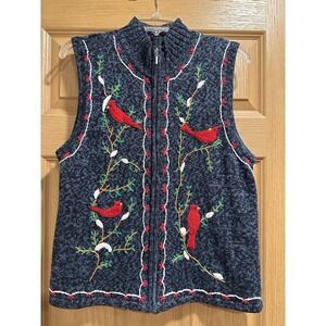 Erika Cardinal Winter Blue Zip Up Vest